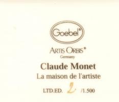 Goebel - Claude Monet porcelán váza 3 részes.  Limitált széria 2/1500 (Artis Orbis). Levonóképes, je...