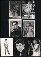 Magyar énekesek fiatalkori fotói (Szécsi Pál, Kovács Kati, Harangozó Teri, Máté Péter, stb.), 16 db,...