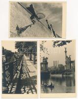 Budapest - 7 db régi fotó képeslap