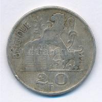 Belgium 1950. 20Fr Ag BELGIQUE coin alignement T:3 ph. Belgium 1950. 20 Francs Ag BELGIQUE coin alignement C:F edge error Krause KM#140.1