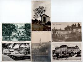 34 db főleg RÉGI magyar város képeslap vegyes minőségben / 34 mostly pre-1945 Hungarian town-view po...