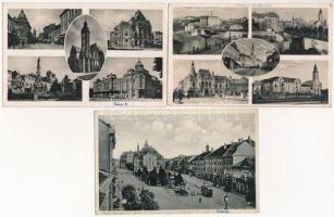 15 db főleg RÉGI történelmi magyar város képeslap vegyes minőségben / 15 mostly pre-1945 town-view p...