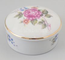 Hollóházi porcelán süteményes készlet. Hozzá tálaló és kisebb bonbonnierek. Kézzel festett, jelzett,...