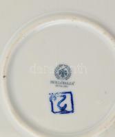 Hollóházi porcelán süteményes készlet. Hozzá tálaló és kisebb bonbonnierek. Kézzel festett, jelzett,...