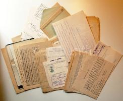 1905-1970 hagyaték tétel: 71 db vegyes okmány, halotti értesítő
