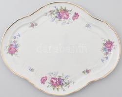 Hollóházi porcelán két személyes teás készlet. Kézzel festett, jelzett, hibátlan