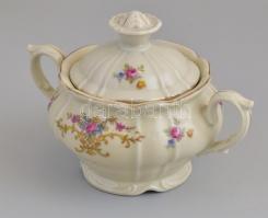 Rohlau teás készlet dupla kiöntőkkel, hat személyes. Matricás, jelzett, hibátlan