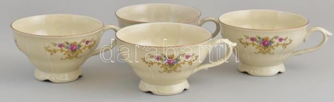 Rohlau teás készlet dupla kiöntőkkel, hat személyes. Matricás, jelzett, hibátlan