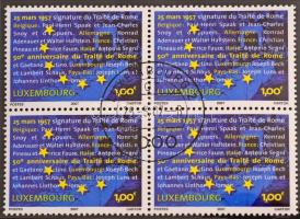 Luxemburg 2007. 1c-2E (8xklf) "A Római Szerződés 50. évfordulója" forgalmi sor díszcsomago...