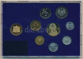 Ausztria 1982. 2gr-20Sch (8xklf) forgalmi sor + Bécsi Verde zseton, eredeti tokban T:PP
Austria 198...