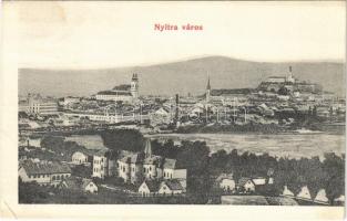 1907 Nyitra, Nitra; látkép. Fürst Sz. kiadása / general view (EK)