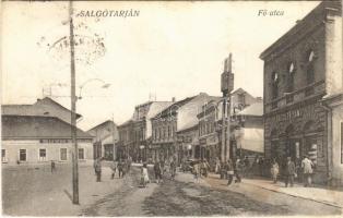 1925 Salgótarján, Fő utca, Friedler Samu üzlete (fl)