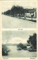 1941 Kismaros, Fő utca, Duna-part. Néder Lajos kiadása (ázott sarok / wet corner)