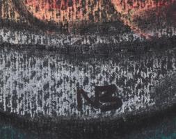 Nikmond Beáta (1938-): Csendélet (cím nélkül). Pasztell, papír, jelzett. 25x35 cm