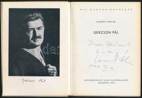 Losonci Miklós: Gerzson Pál. Mai Magyar Művészet. Bp., 1976., Képzőművészeti Alap. Kiadói kartonált ...