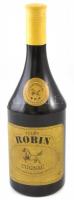Jules Robin Cognac címkéjű konyakos üveget mintázó retró cigaretta tartó, m: 25 cm