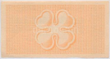 1950. "65. Osztálysorsjáték" 4. osztály 1/8 sorsjegy, "F" sorozat, felülbélyegzé...