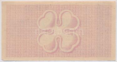 1950. "65. Osztálysorsjáték" 3. osztály 1/4 sorsjegy, "A" sorozat, felülbélyegzé...