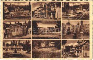 1942 Borszék, Borsec; mozaiklap / multi-view postcard (fa)