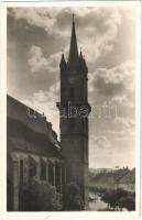 1940 Beszterce, Bistritz, Bistrita; templom. Foto Römischer / church