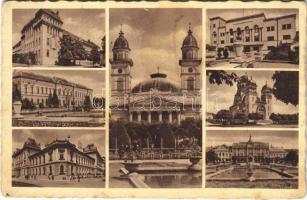 1942 Szatmárnémeti, Satu Mare; mozaiklap / multi-view postcard (fl)