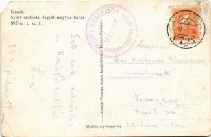 1939 Uzsok, Uzhok; Sport szálloda és étterem, lengyel-magyar határ, automobil / hotel and restaurant...