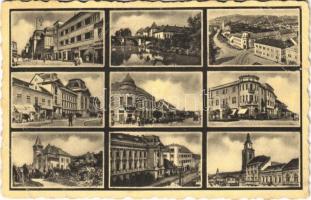1941 Beregszász, Beregovo, Berehove; mozaiklap. Schwartz Dezső kiadása / multi-view postcard (EB)
