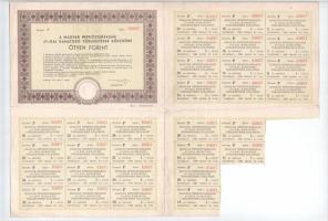 Budapest 1957. "Magyar Népköztársaság 4%-kal kamatozó törlesztéses kölcsöne" 50Ft értékben...