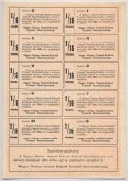 Budapest 1926. "Magyar Géniusz Nemzeti Kulturát Terjesztő Részvénytársaság" 1/16 részvénye...