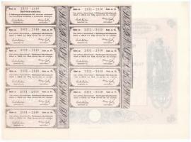 Hajdúszoboszló 1926. "Hajdúmegyei Takarékpénztár" tíz részvénye egyben, összesen 150P-ről,...