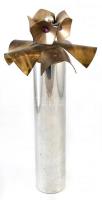 Ismeretlen orosz művész, Dísztárgy, acél, felső forgatható részén foglalt üveg vagy kő (?) díszítéssel, jelzés nélkül, kopásnyomokkal, m: 47 cm