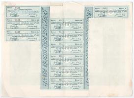 Kunmadaras 1926. "A Nagy-Kun-Madarasi Takarékpénztár Részvény-Társaság" részvénye 50P-ről,...