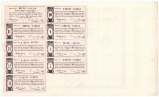 Rum 1925. "Rum és Vidéke Részvénytársaság" 50db részvénye egyben, összesen 50.000K-ról, sz...