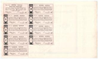 Rum ~1920-1930. "Rum és Vidéke Takarékpénztár" elismervénye 10P értékű részvényről, szelvé...