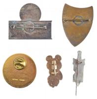 5xklf jelvény és kitűző tétel, közte Olaszország DN "Egyetemes Energiakutató Intézet" műgy...