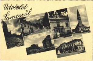 1947 Sümeg, vár, templom, gimnázium (EK)