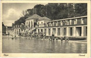1942 Pápa, Strand, fürdőzők (fa)