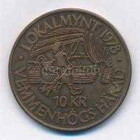 Svédország / Vemmenhögs járás 1978. 10Kr fém helyi pénz "Selma Lagerlöf" T:1-,2
Sweden / ...