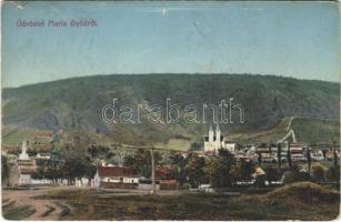1910 Máriagyűd (Siklós), látkép, templom (EK)