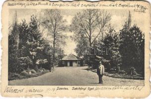 1923 Szentes, Széchenyi liget, park. Mester János kiadása (EK)