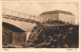 1930 Ozora, Sió híd, vár. Hamar kiadása (ragasztónyom / glue marks)