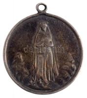 DN Jézus Szíve keresztény, vallási, jelzetlen Ag medál füllel (13,42g/33mm) T:3 ND Heart of Jesus christian, religious, unmarked Ag medallion with ear (13,42g/33mm) C:F