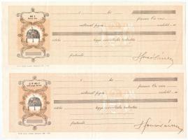 ~1930-1938. 4db kitöltetlen váltó, kettő aláírással + 1937-1940. 2db kitöltött váltó T:III