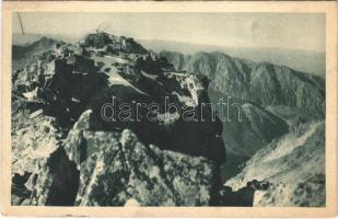 1931 Tátra, Magas-Tátra, Vysoké Tatry; Vrchol Rysov / Meeraugspitze / A Tengerszem-csúcs orma / mountain peak (EK)