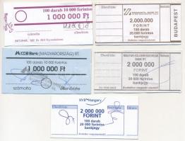 ~1990-2000. 5xklf bankjegy kötegelő