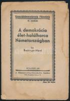 1932 Bp., Buchinger Manó: A demokrácia élet-halálharca Németországban, 15p