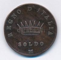 Olasz Államok / Napóleon Királysága 1809M 1S Cu "Napóleon" T:2- ph. Italian States / Kingd...