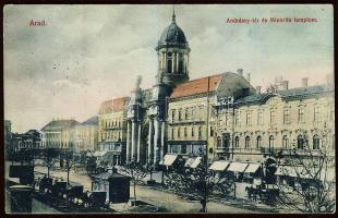 Arad Andrássy square and church (EK)