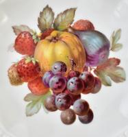 Rosenthal 12 db gyümölcs mintás tányér. Matricás, jelzett, hibátlan. d: 19 cm