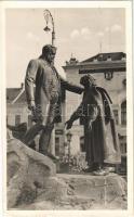 Zilah, Zalau; Wesselényi szobor. Kaszab L. kiadása / statue + 1942 A Wesselényi szobor újjáavatása So. Stpl.